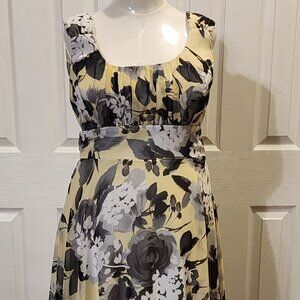 Yellow flowered dress